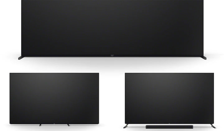 طراحی زیبای تلویزیون X95J بدون حاشیه و با پایه های متحرک