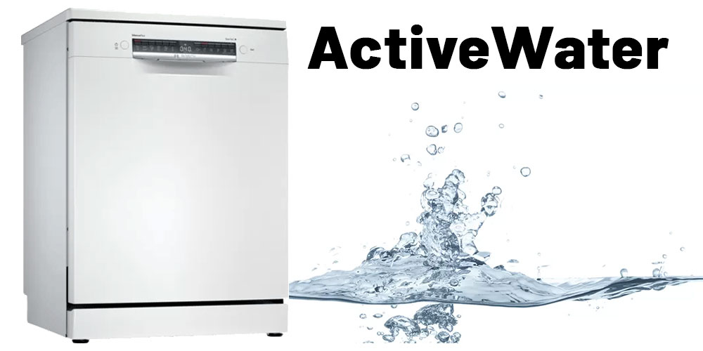 فناوری نوآورانه ActiveWater در ماشین ظرفشویی 3 طبقه BOSCH SMS4HMW26M